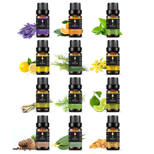 Therapeutic Grade Essential Oils - Set of 12 - MYKRIAA